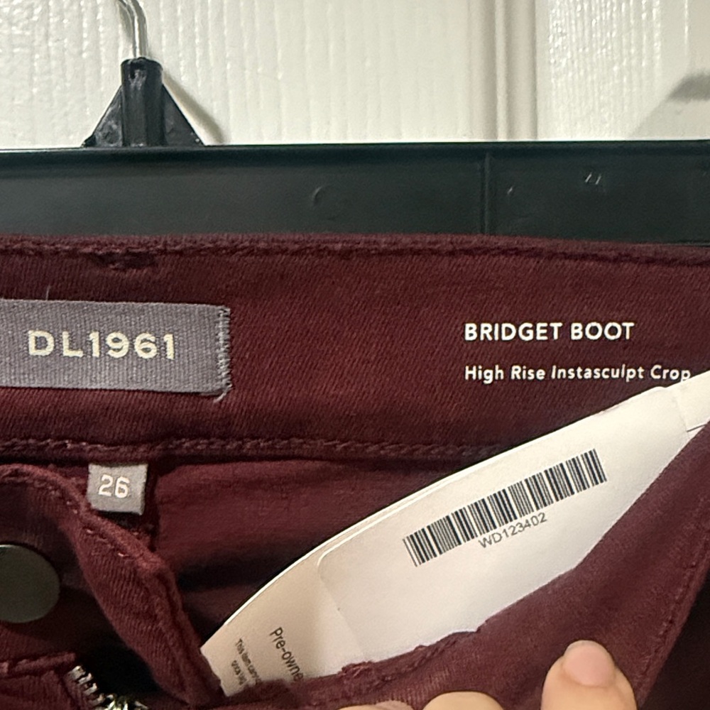 DL1961 Dark Red Flare Jeans